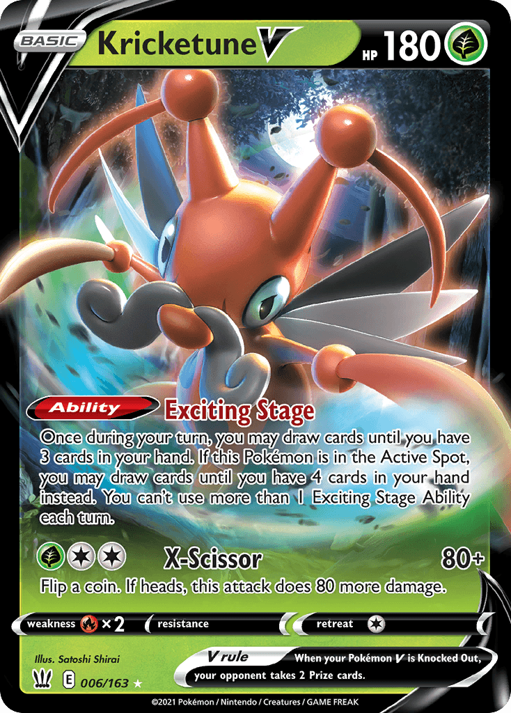 Kricketune V — Prize Pack Series Cards Pokémon TCG card by Satoshi Shirai