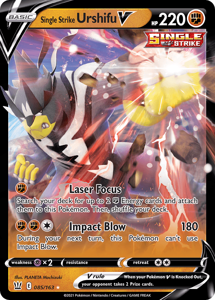 Single Strike Urshifu V — Prize Pack Series Cards Pokémon TCG card by PLANETA Mochizuki