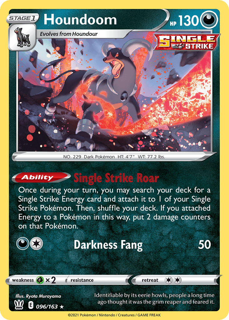 Houndoom — Prize Pack Series Cards Pokémon TCG card by Ryota Murayama