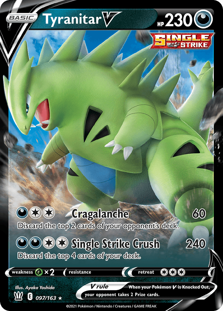 Tyranitar V — Prize Pack Series Cards Pokémon TCG card by Ayaka Yoshida
