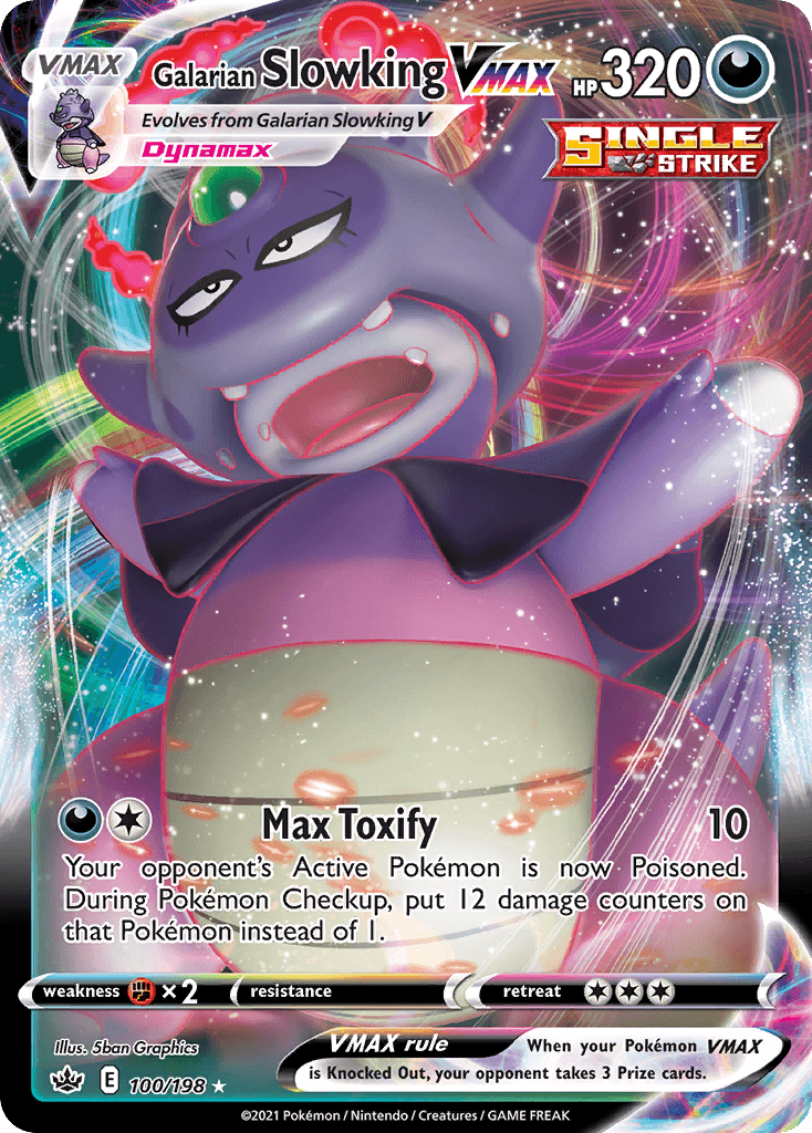 Galarian Slowking VMAX — SWSH06: Chilling Reign Pokémon TCG card by 5ban Graphics