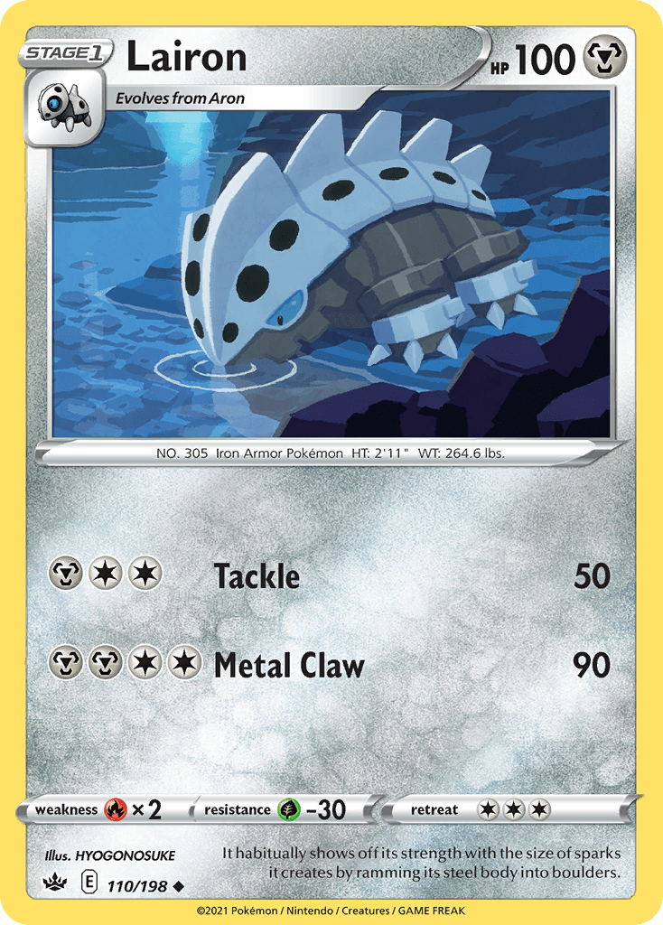 Lairon — SWSH06: Chilling Reign Pokémon TCG card by HYOGONOSUKE