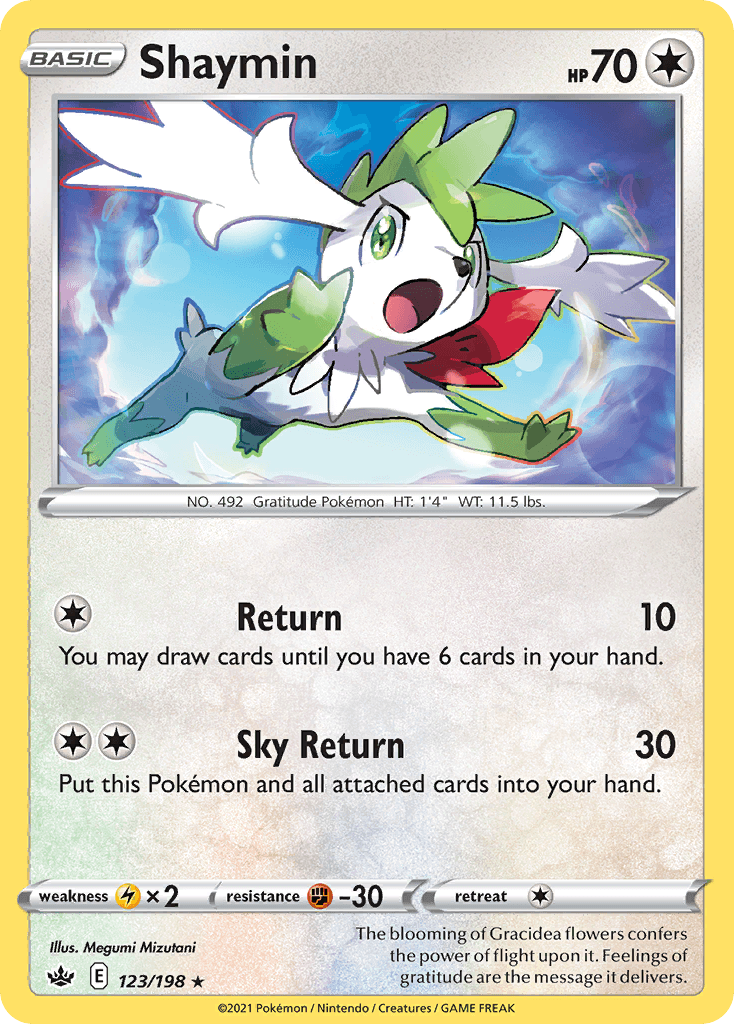 Shaymin — SWSH06: Chilling Reign Pokémon TCG card by Megumi Mizutani