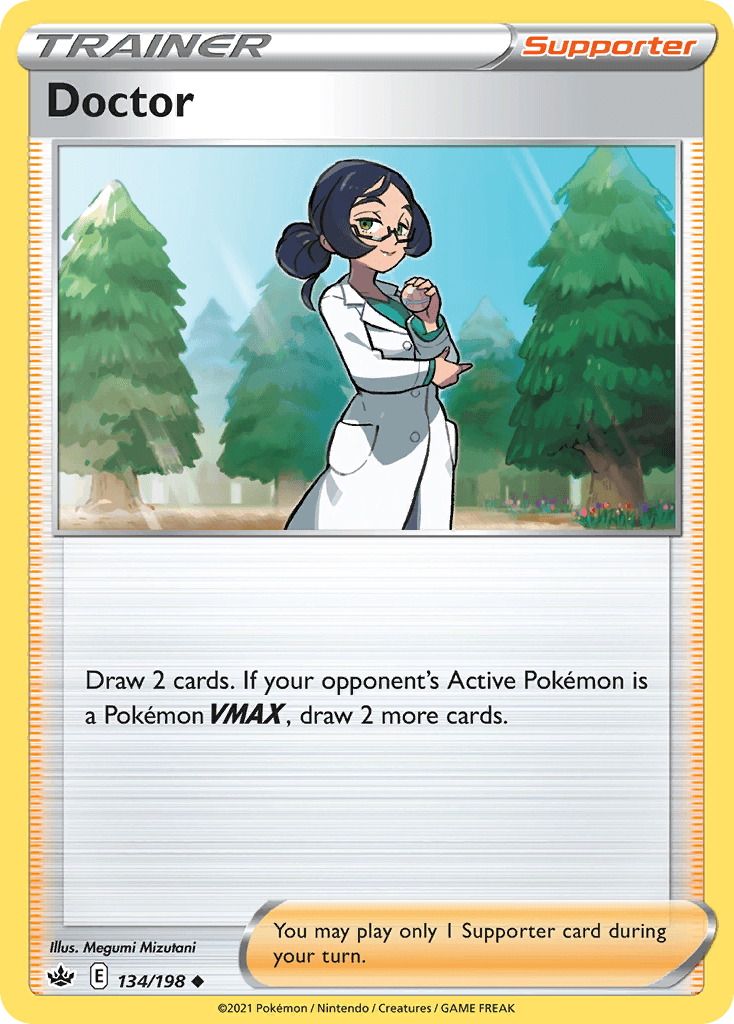 Doctor — SWSH06: Chilling Reign Pokémon TCG card by Megumi Mizutani