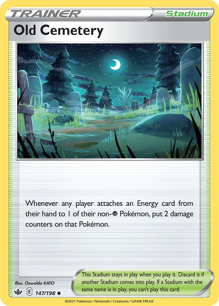 Old Cemetery — SWSH06: Chilling Reign Pokémon TCG card by Oswaldo KATO