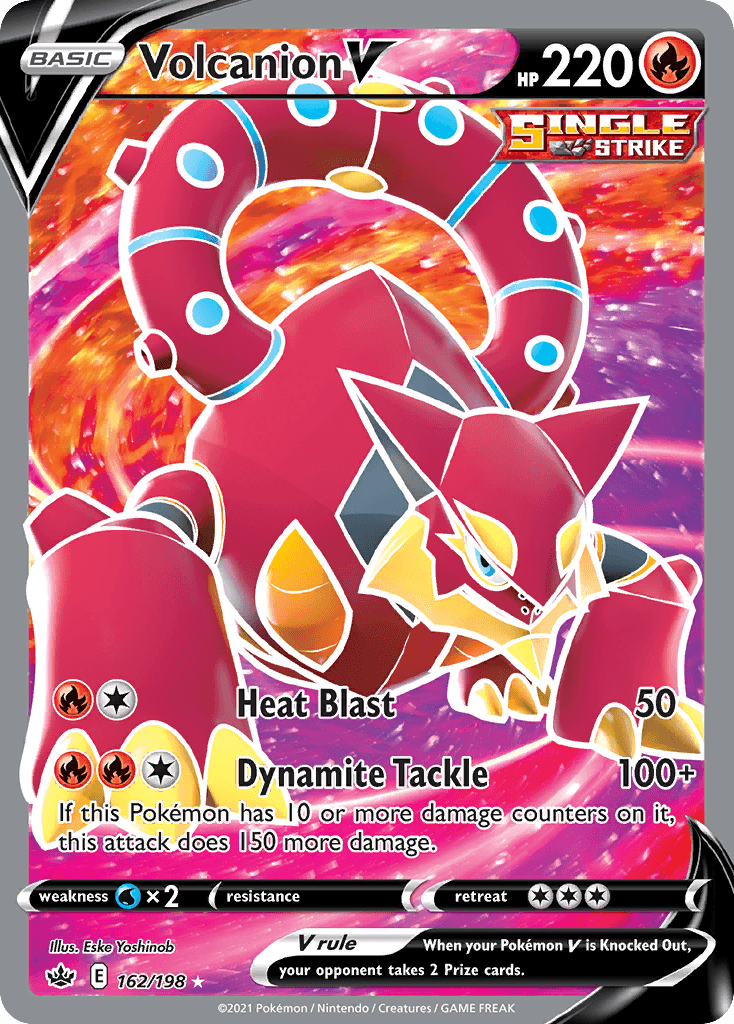 Volcanion V — SWSH06: Chilling Reign Pokémon TCG card by Eske Yoshinob