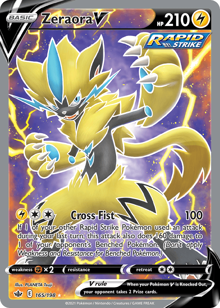 Zeraora V — SWSH06: Chilling Reign Pokémon TCG card by PLANETA Tsuji