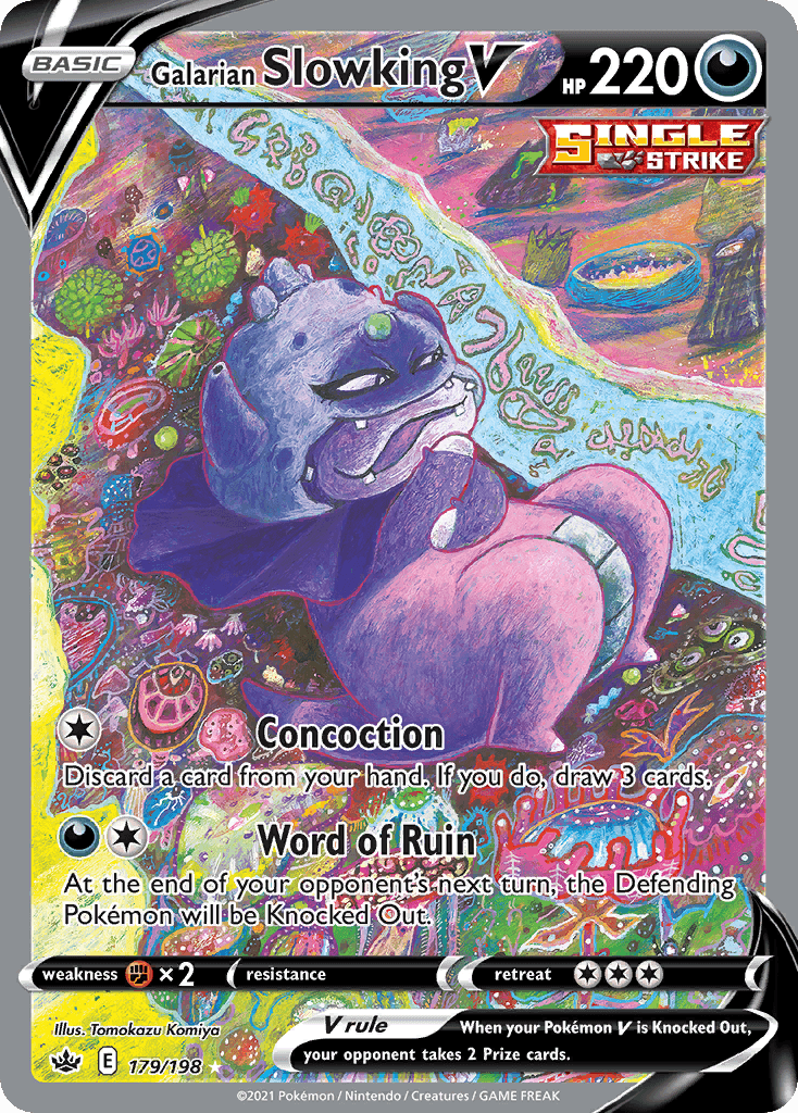 Galarian Slowking V (Alternate Full Art) — Pokémon TCG card