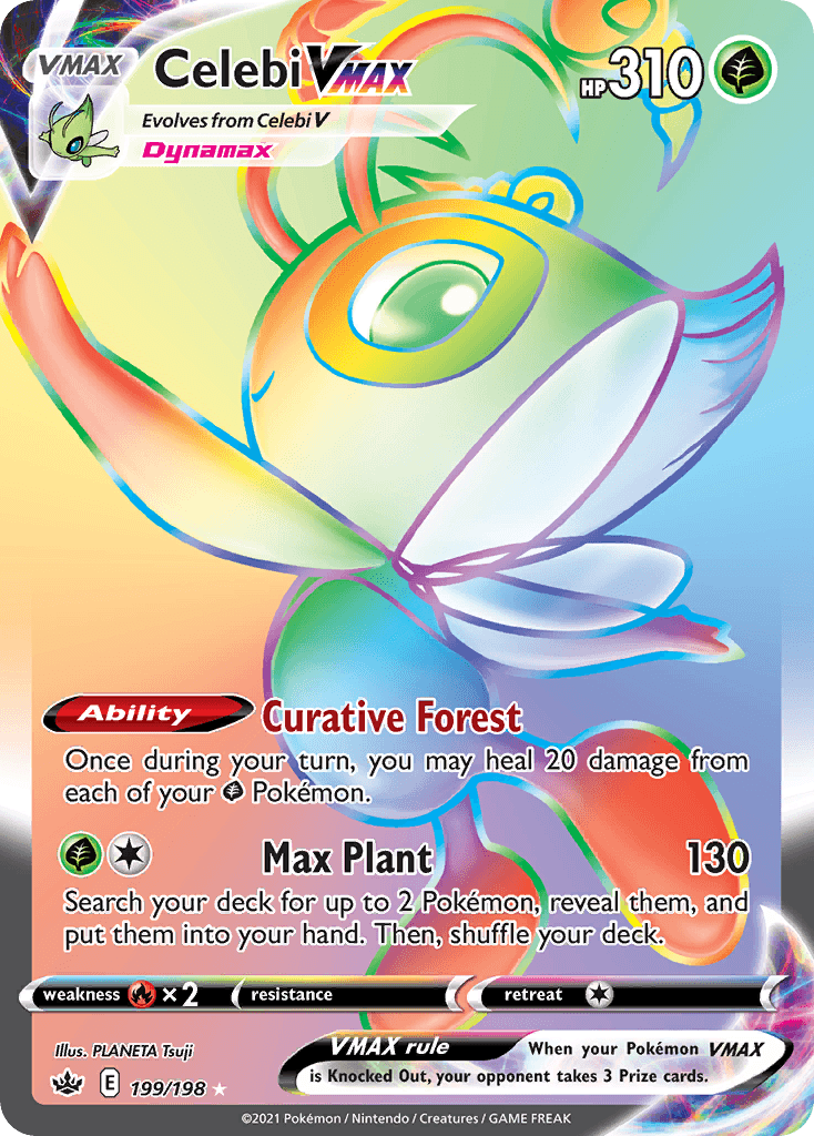 Celebi VMAX — SWSH06: Chilling Reign Pokémon TCG card by PLANETA Tsuji