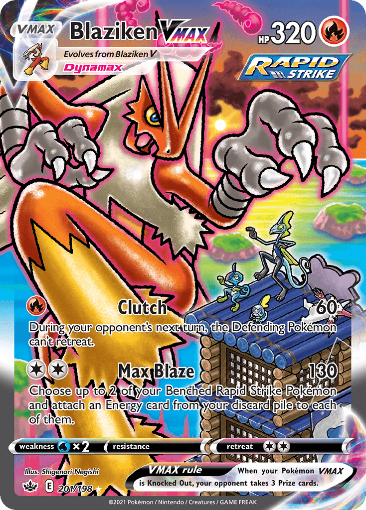 Blaziken VMAX (Alternate Art Secret) — Pokémon TCG card