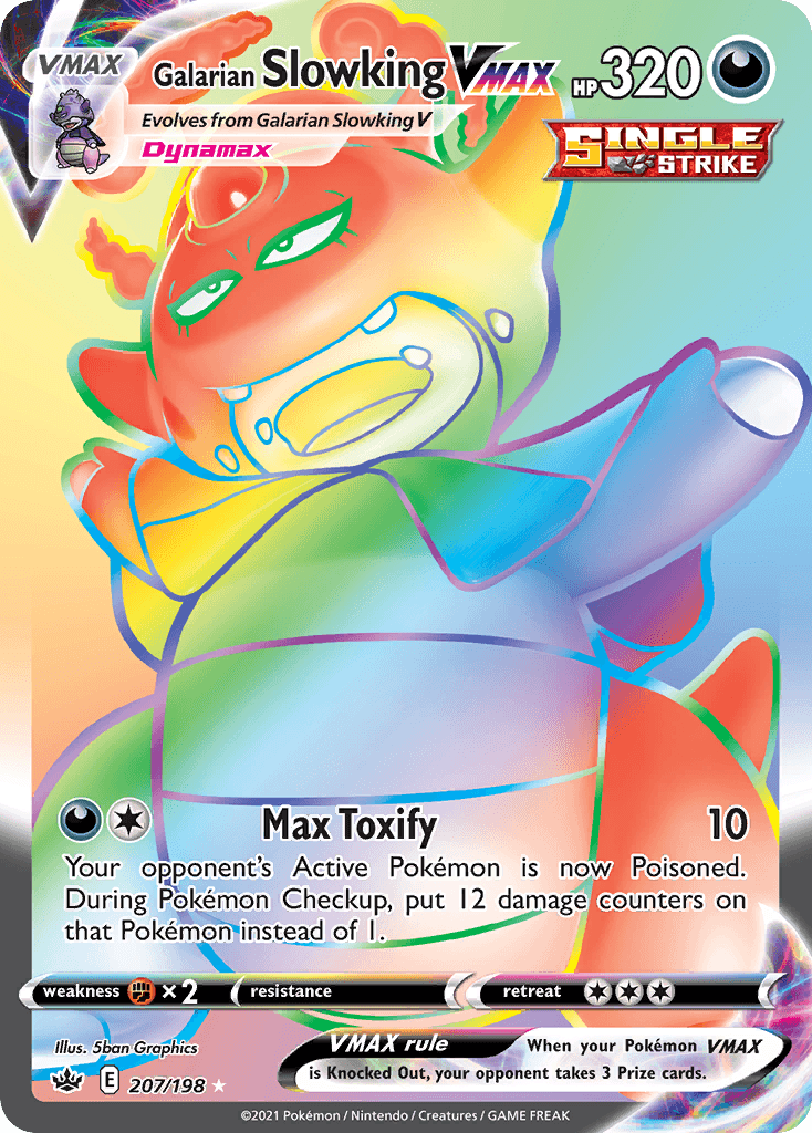 Galarian Slowking VMAX — SWSH06: Chilling Reign Pokémon TCG card by 5ban Graphics