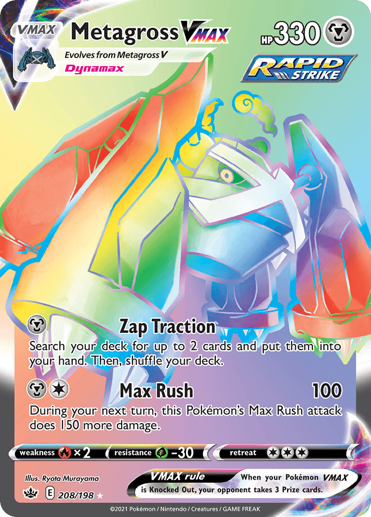 Metagross VMAX — SWSH06: Chilling Reign Pokémon TCG card by Ryota Murayama