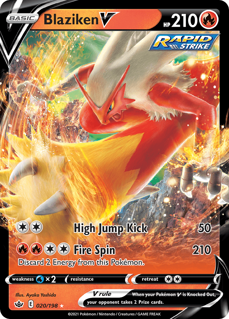 Blaziken V — Prize Pack Series Cards Pokémon TCG card by Ayaka Yoshida