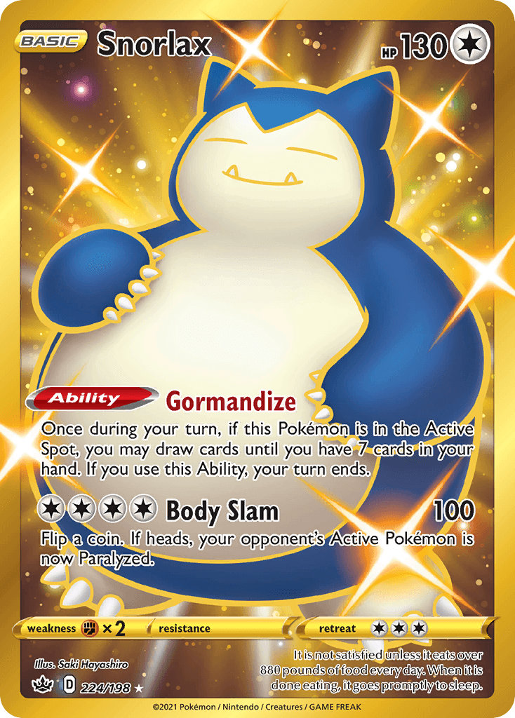 Snorlax (Secret) — Pokémon TCG card