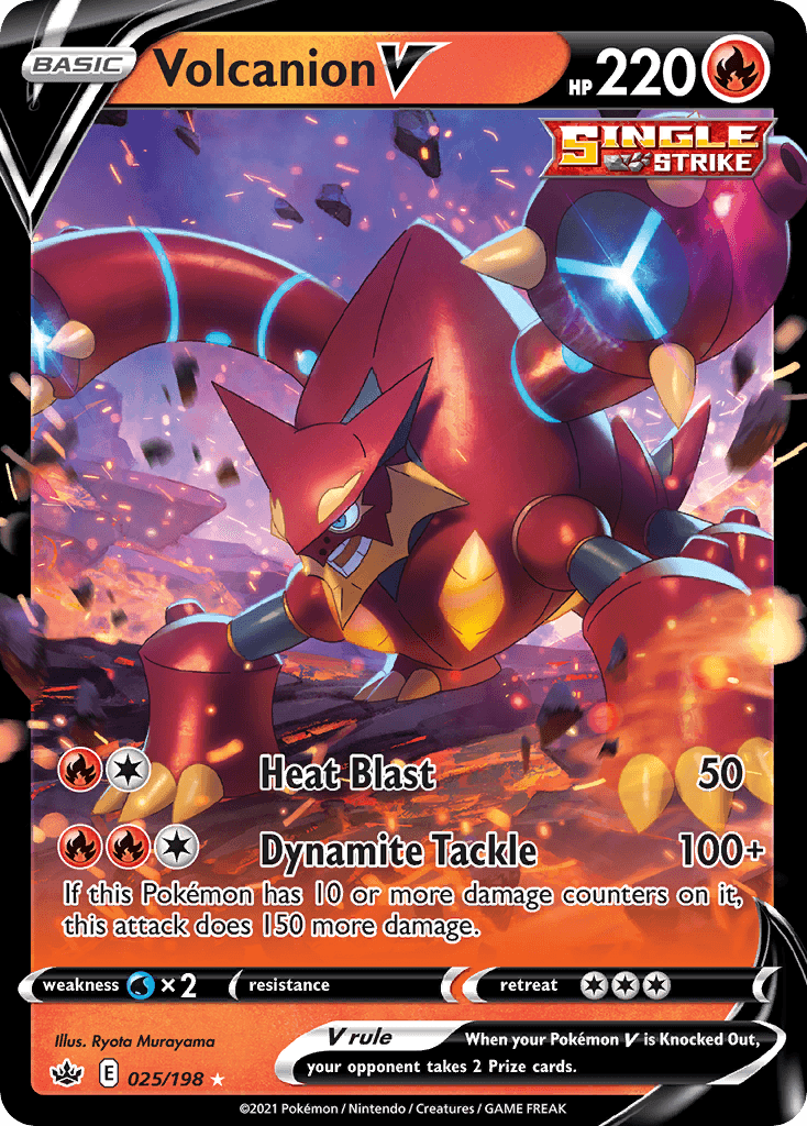 Volcanion V — SWSH06: Chilling Reign Pokémon TCG card by Ryota Murayama