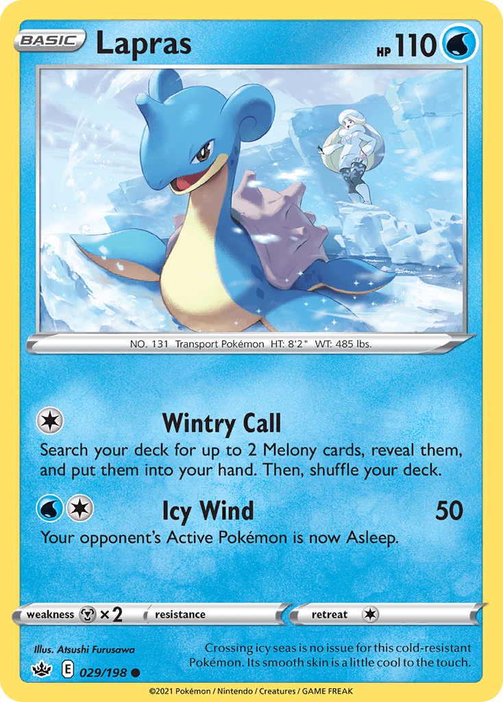 Lapras — SWSH06: Chilling Reign Pokémon TCG card by Atsushi Furusawa
