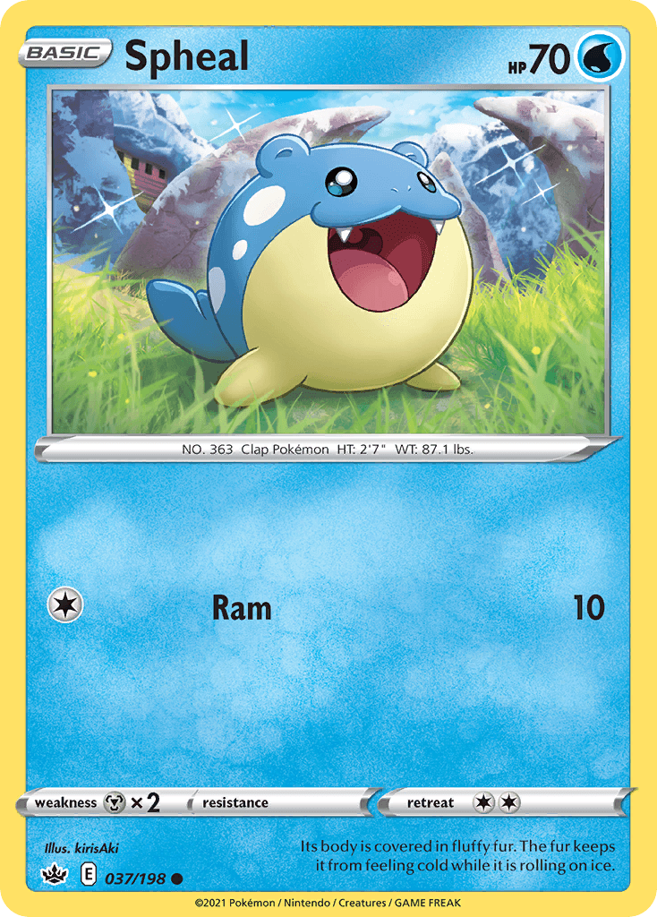 Spheal — SWSH06: Chilling Reign Pokémon TCG card by kirisAki
