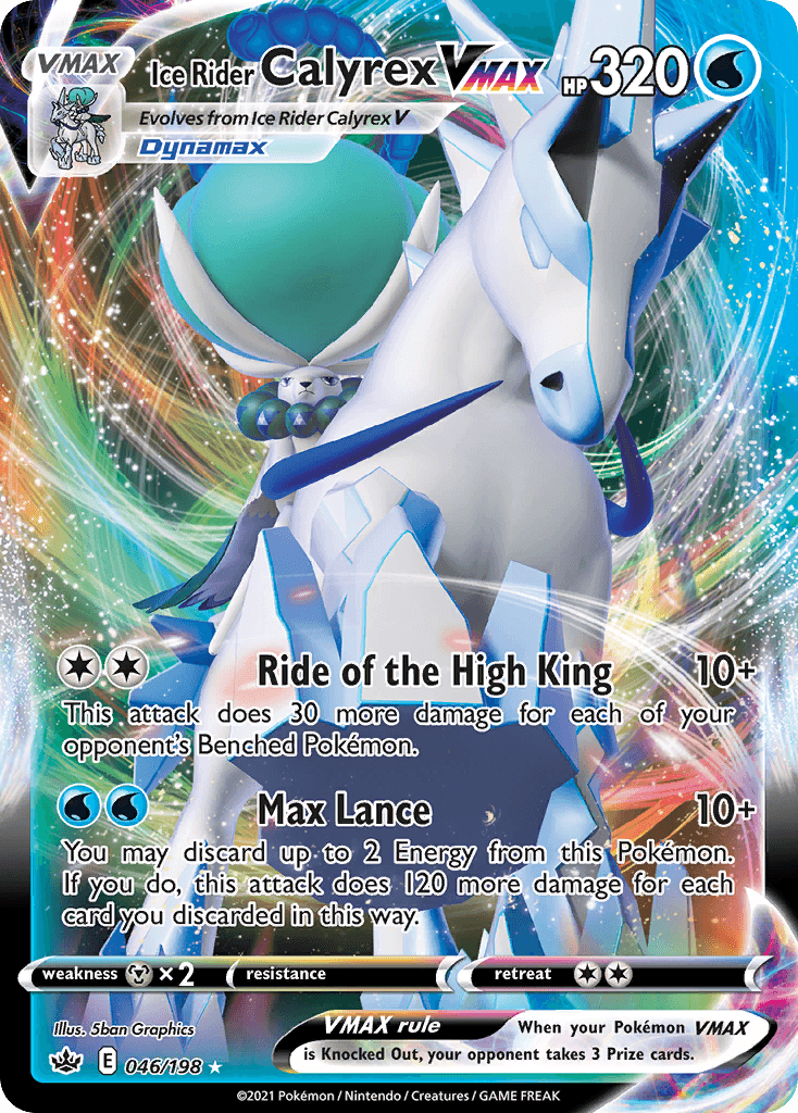 Ice Rider Calyrex VMAX — Prize Pack Series Cards Pokémon TCG card by 5ban Graphics