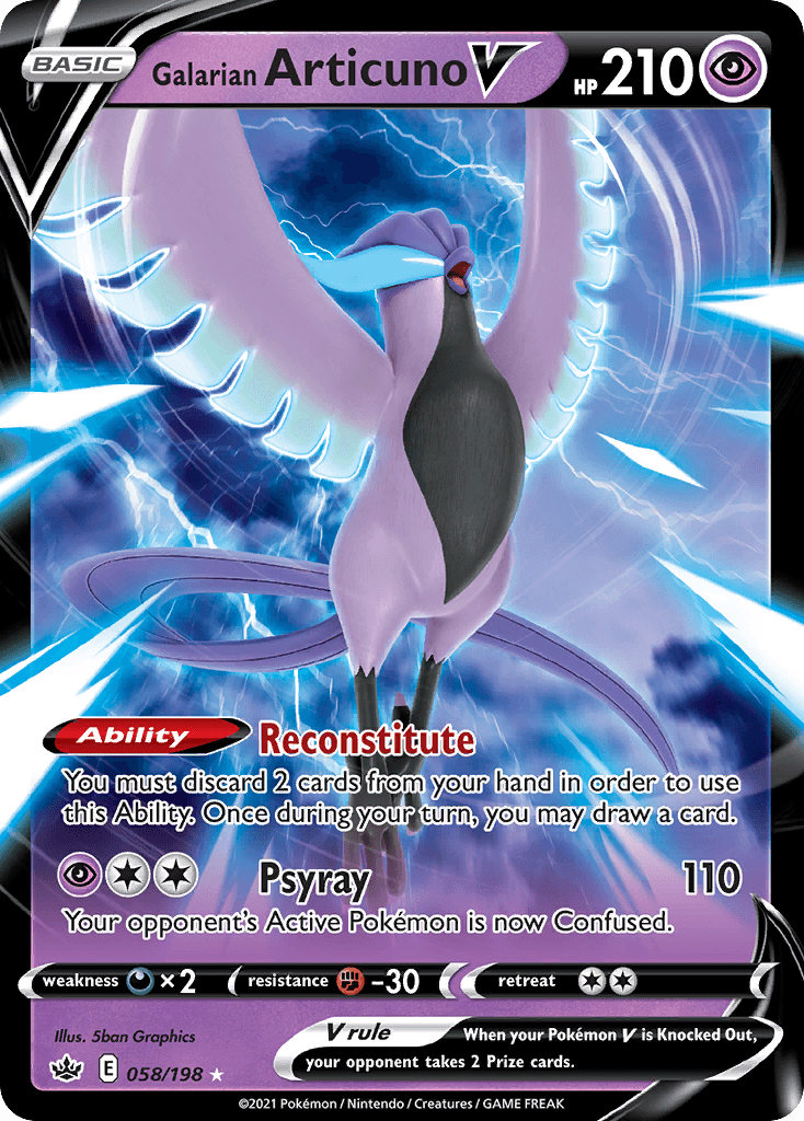 Galarian Articuno V — Prize Pack Series Cards Pokémon TCG card by 5ban Graphics