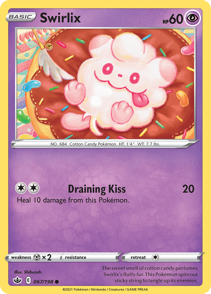 Swirlix — SWSH06: Chilling Reign Pokémon TCG card by Shibuzoh.