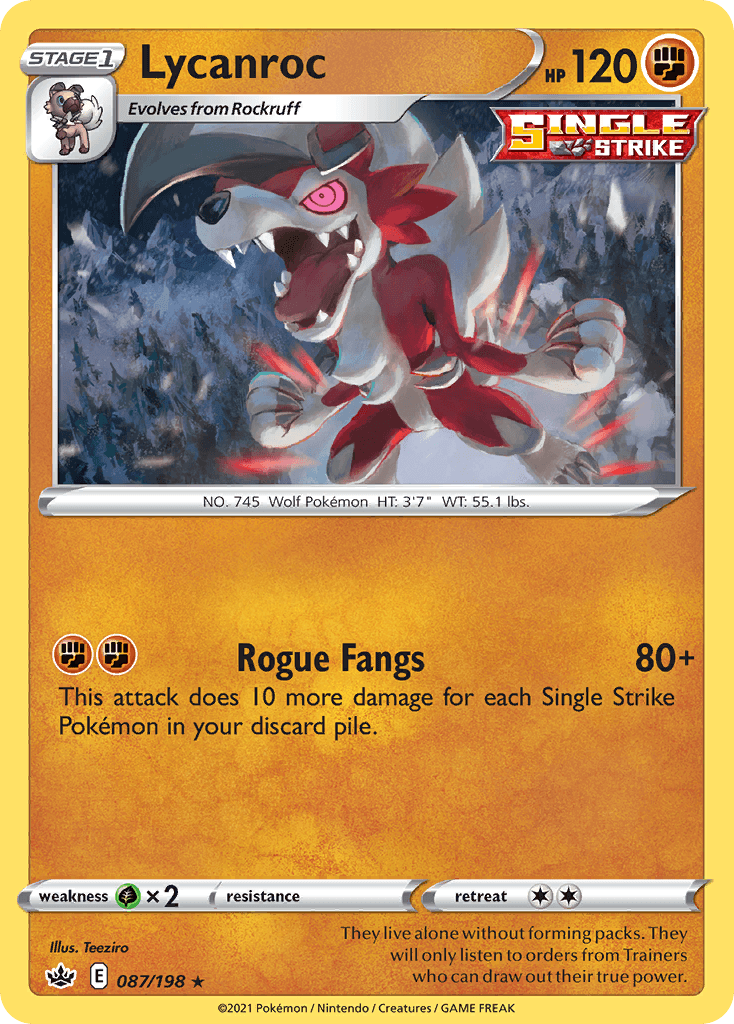 Lycanroc — Prize Pack Series Cards Pokémon TCG card by Teeziro