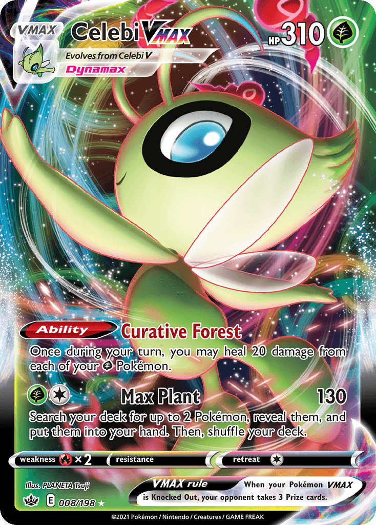 Celebi VMAX — SWSH06: Chilling Reign Pokémon TCG card by PLANETA Tsuji