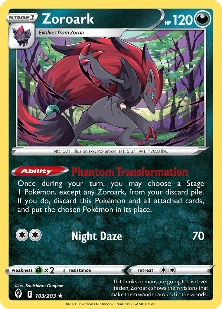 Zoroark — Prize Pack Series Cards Pokémon TCG card by Souichirou Gunjima