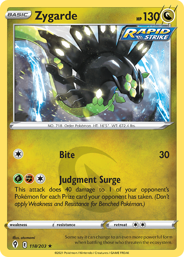 Zygarde — SWSH07: Evolving Skies Pokémon TCG card by otumami