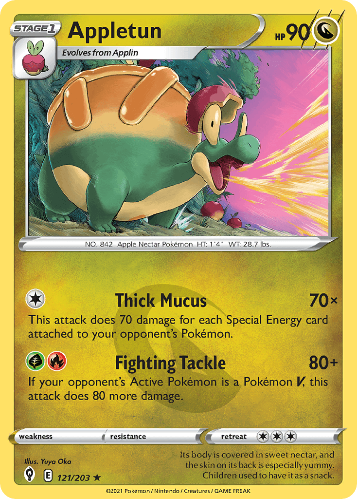 Appletun — SWSH07: Evolving Skies Pokémon TCG card by Yuya Oka