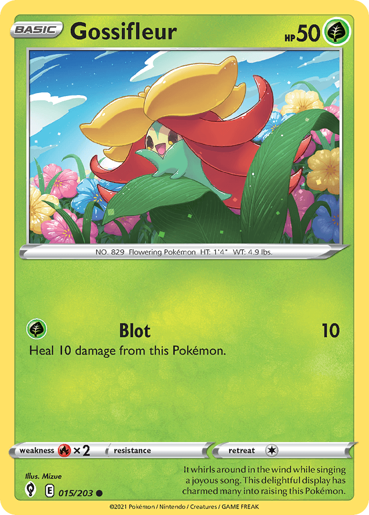 Gossifleur — SWSH07: Evolving Skies Pokémon TCG card by Mizue