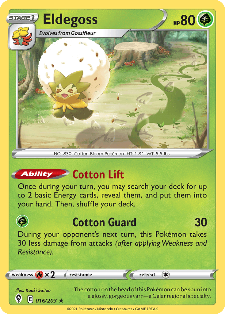 Eldegoss — Prize Pack Series Cards Pokémon TCG card by Kouki Saitou