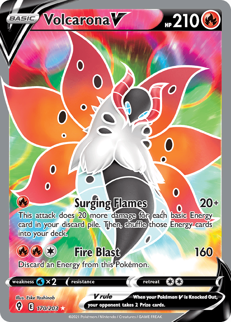 Volcarona V — SWSH07: Evolving Skies