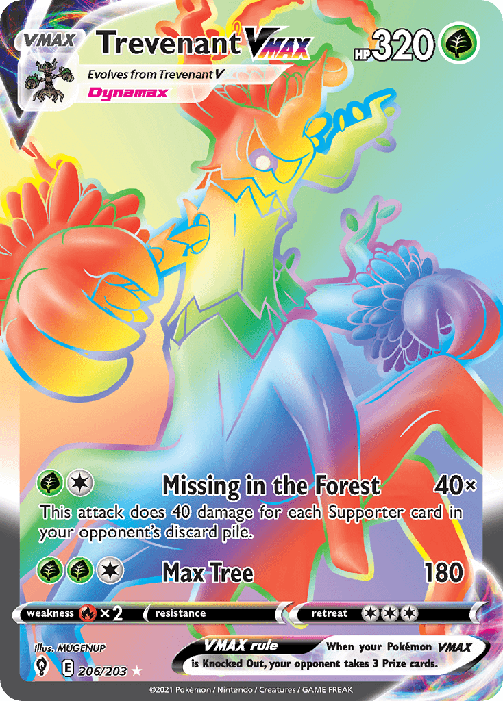 Trevenant VMAX — SWSH07: Evolving Skies Pokémon TCG card by MUGENUP