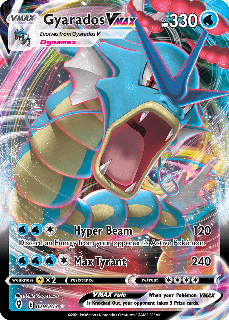 Gyarados VMAX — SWSH07: Evolving Skies Pokémon TCG card by Shin Nagasawa