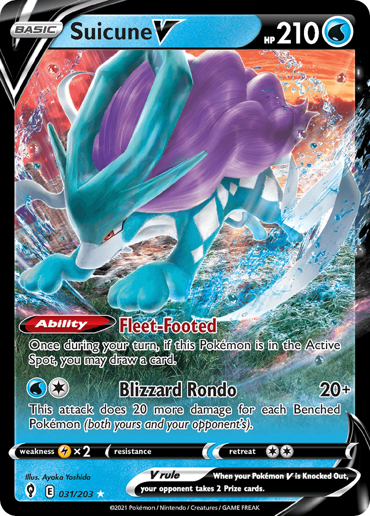 Suicune V — Prize Pack Series Cards Pokémon TCG card by Ayaka Yoshida