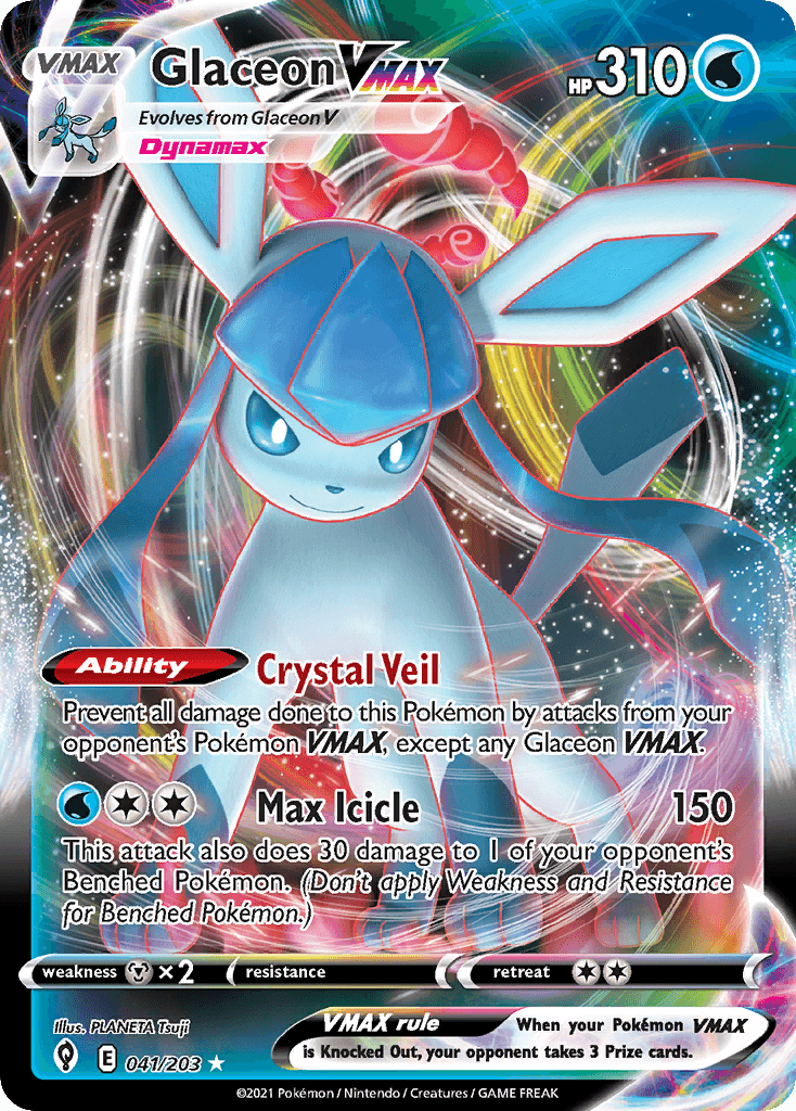 Glaceon VMAX — Prize Pack Series Cards Pokémon TCG card by PLANETA Tsuji