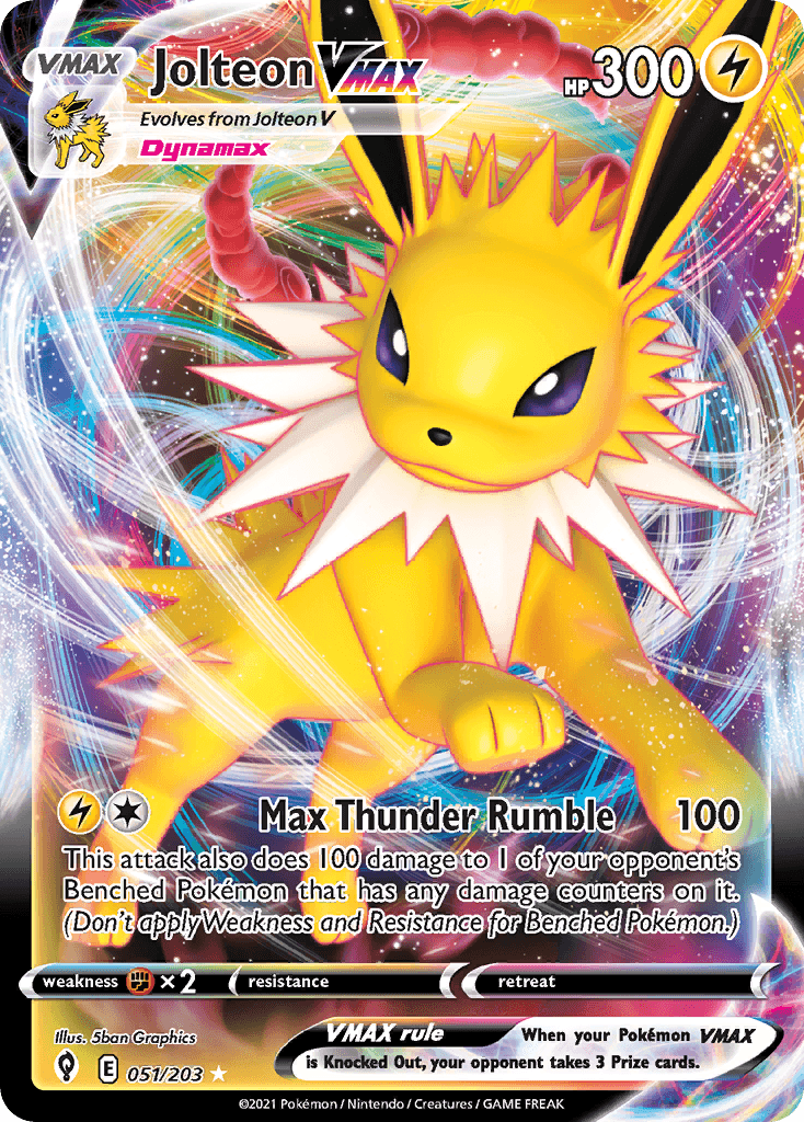Jolteon VMAX — Prize Pack Series Cards Pokémon TCG card by 5ban Graphics