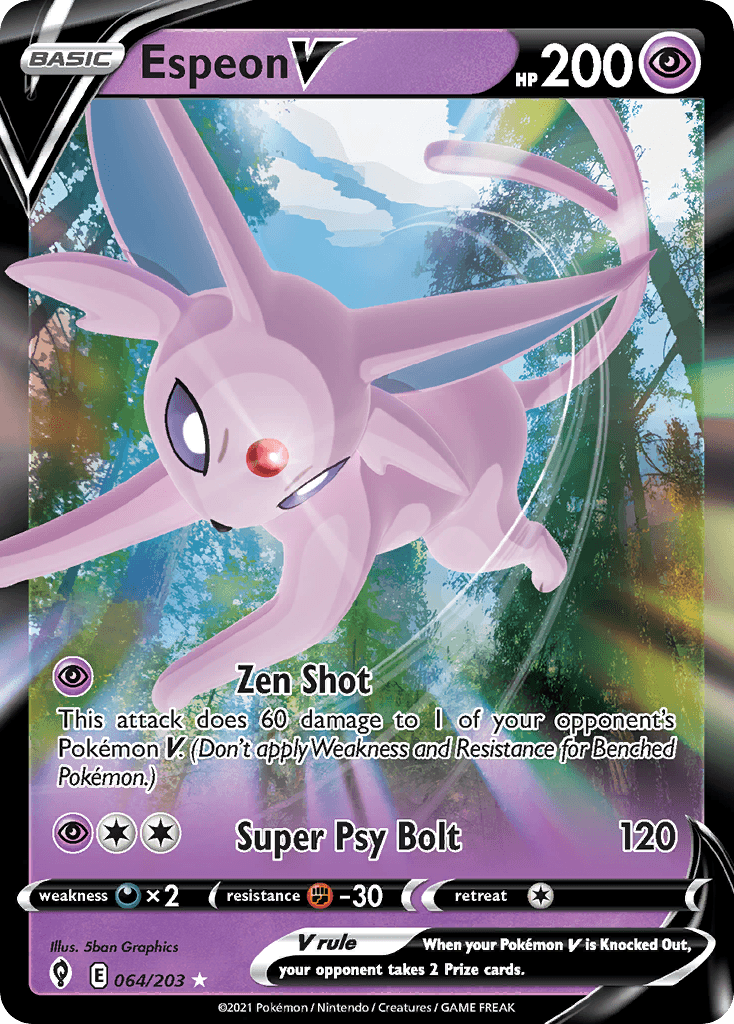 Espeon V — Prize Pack Series Cards Pokémon TCG card by 5ban Graphics