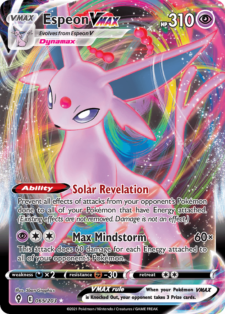 Espeon VMAX — Prize Pack Series Cards Pokémon TCG card by 5ban Graphics