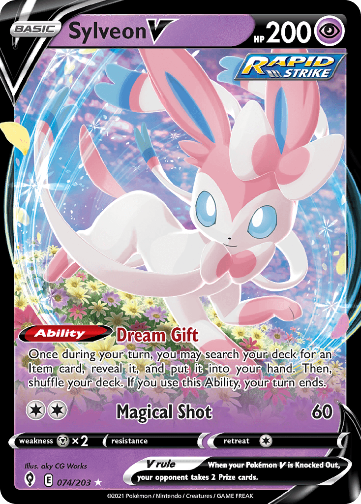 Sylveon V — Prize Pack Series Cards Pokémon TCG card by aky CG Works