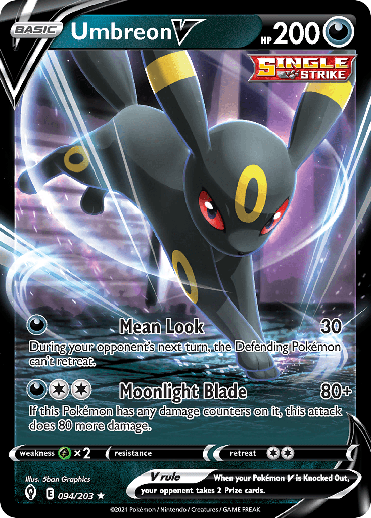 Umbreon V — Prize Pack Series Cards Pokémon TCG card by 5ban Graphics