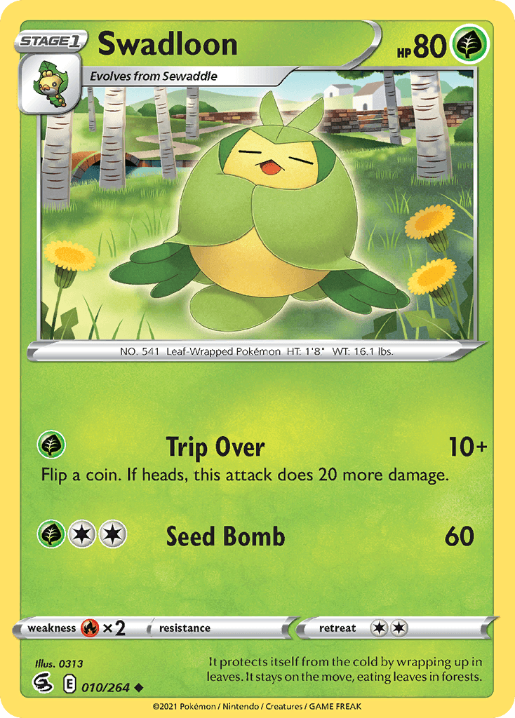 Swadloon — SWSH08: Fusion Strike Pokémon TCG card by 0313