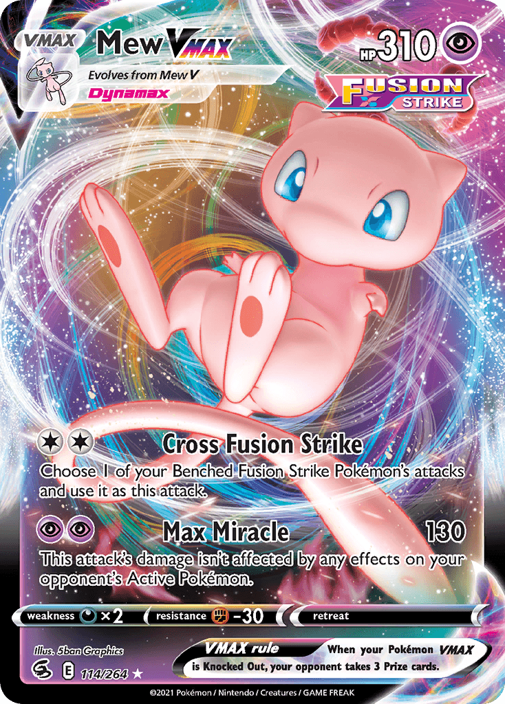 Mew VMAX — Prize Pack Series Cards Pokémon TCG card by 5ban Graphics