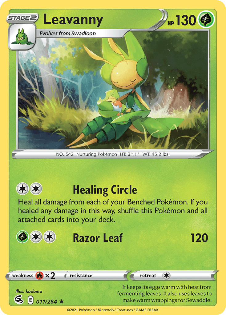 Leavanny — SWSH08: Fusion Strike Pokémon TCG card by kodama