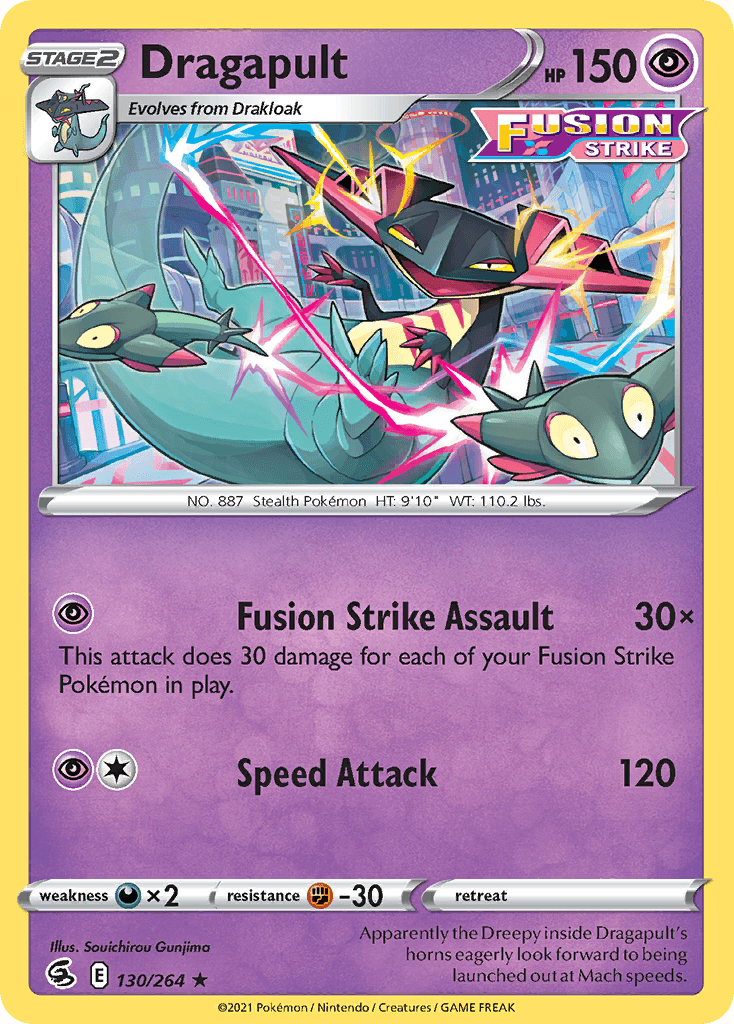 Dragapult — SWSH08: Fusion Strike Pokémon TCG card by Souichirou Gunjima