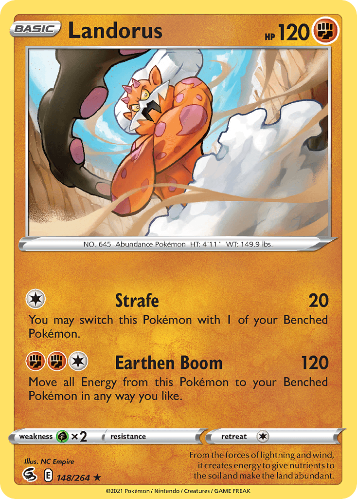 Landorus — SWSH08: Fusion Strike Pokémon TCG card by NC Empire