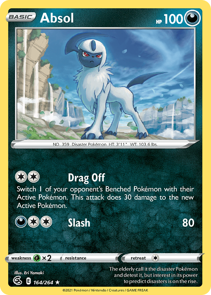 Absol — SWSH08: Fusion Strike Pokémon TCG card by Eri Yamaki
