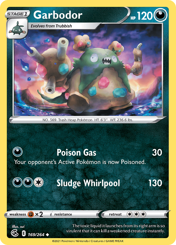 Garbodor — SWSH08: Fusion Strike Pokémon TCG card by Misa Tsutsui