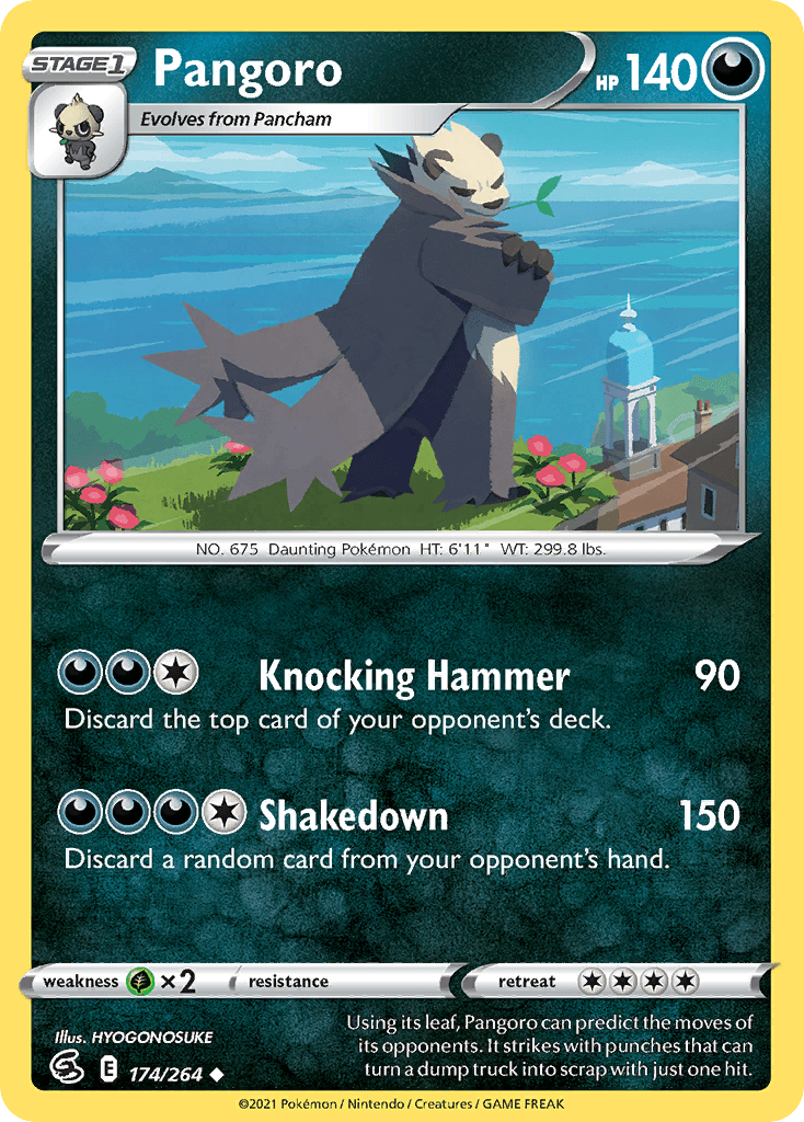 Pangoro — SWSH08: Fusion Strike Pokémon TCG card by HYOGONOSUKE