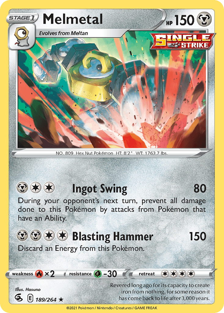 Melmetal — SWSH08: Fusion Strike Pokémon TCG card by Hasuno